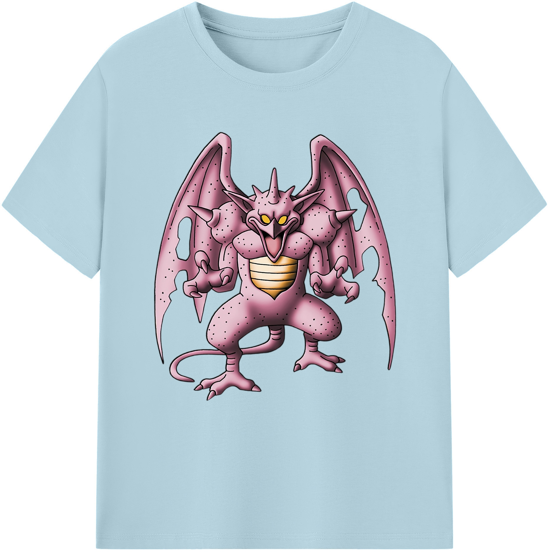 （画像用） ドラゴンクエスト Doragon Kuesuto Dragon Quest 綿100％半袖Tシャツ（フロントプリント）
